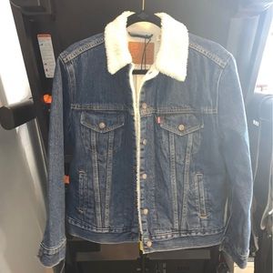 EX-BOYFRIEND SHERPA TRUCKER JACKET